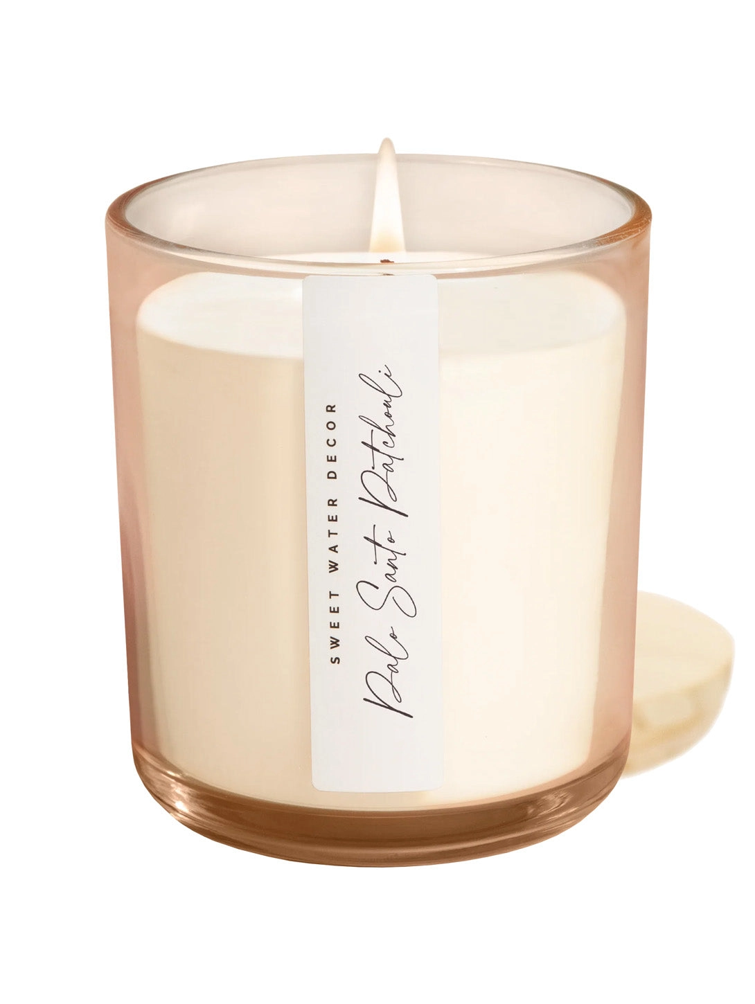 Tinted Glass Soy Candle - Palo Santo Patchouli