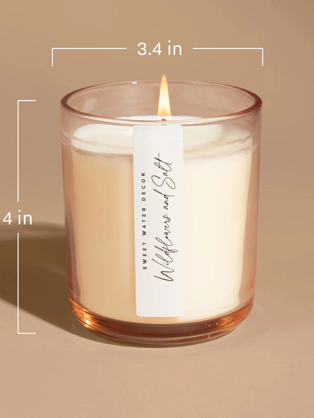 Tinted Glass Soy Candle - Palo Santo Patchouli