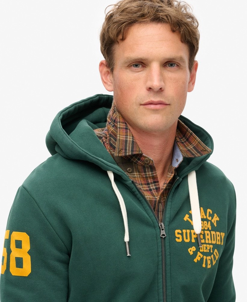 Track & Field Graphic Ziphood | Enamel Green