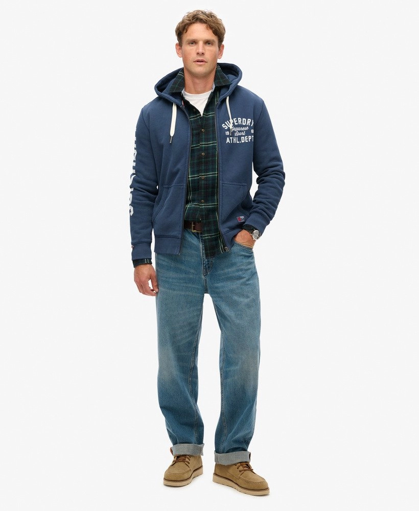 Track & Field Graphic Ziphood | Rich Navy