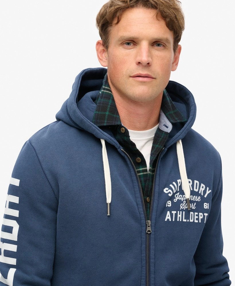 Track & Field Graphic Ziphood | Rich Navy