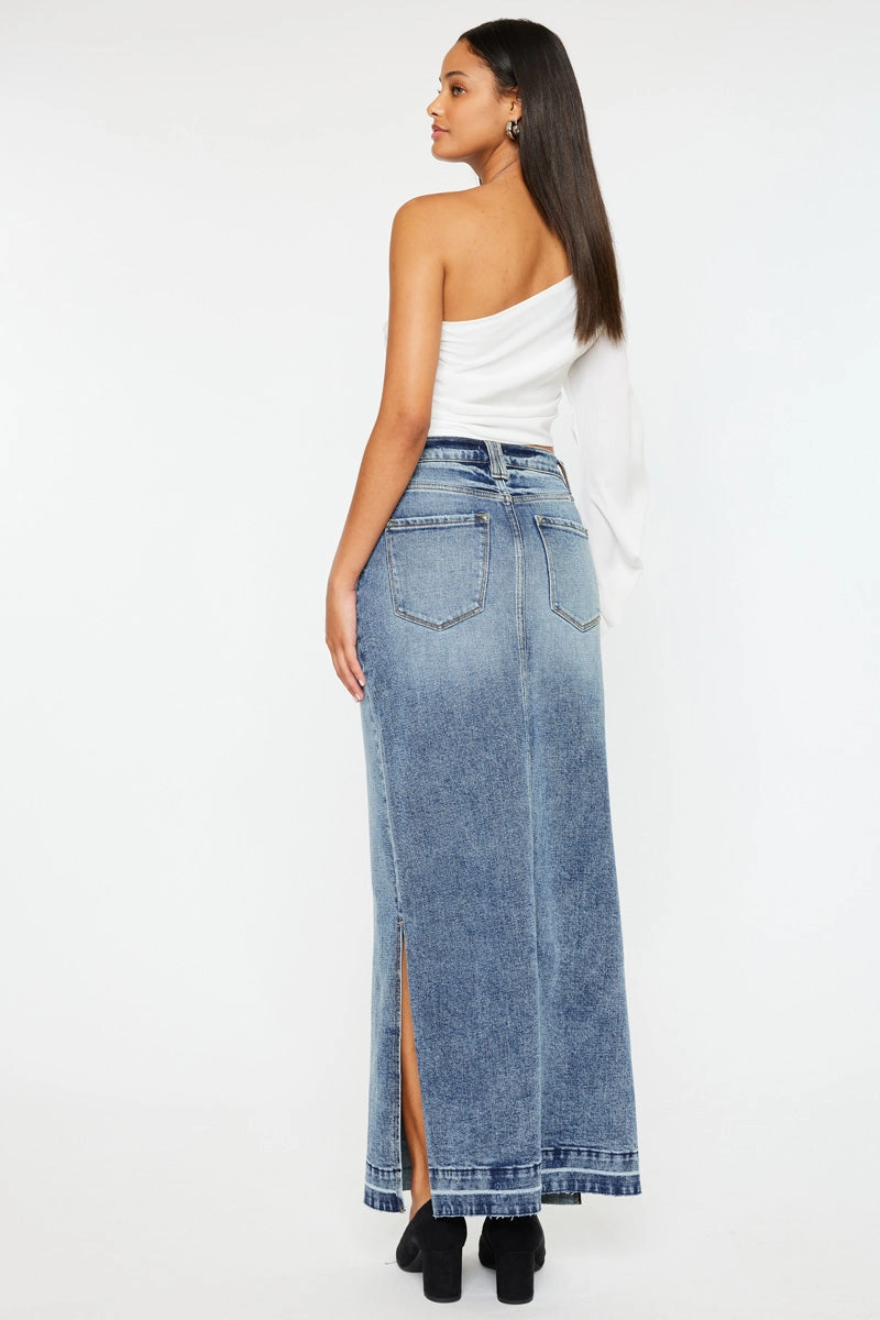Tracy Maxi Denim Skirt