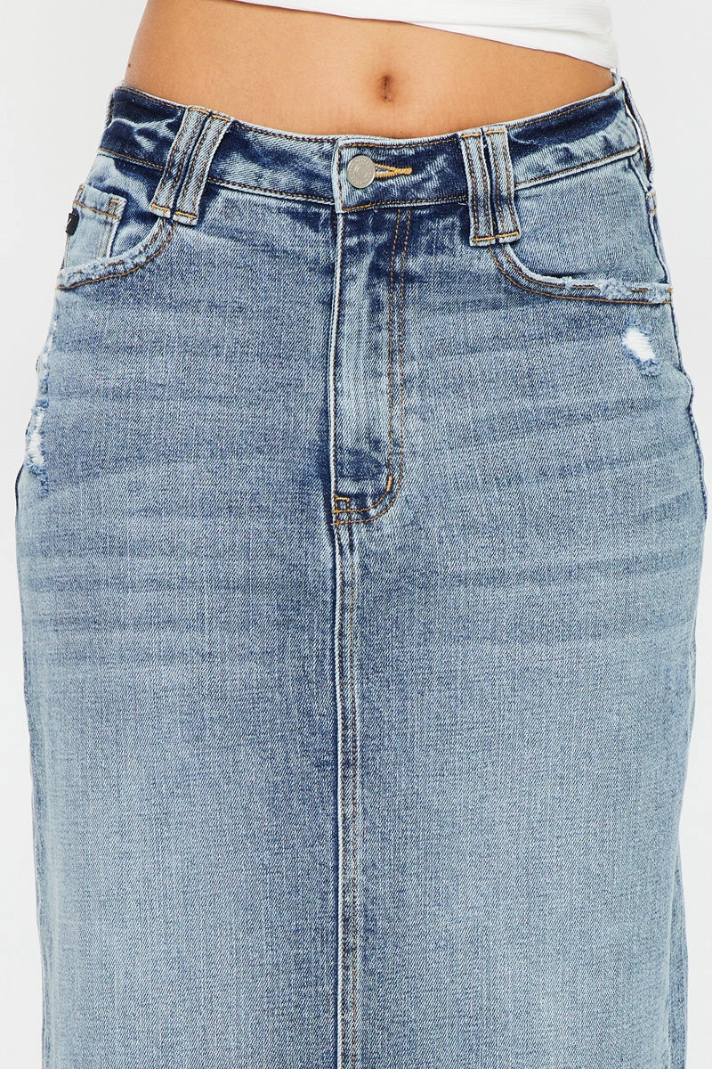 Tracy Maxi Denim Skirt