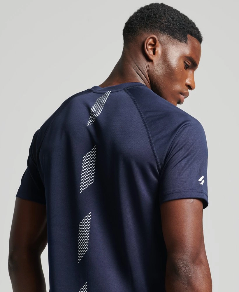 Train Active Logo Ss Tee | Rich Navy