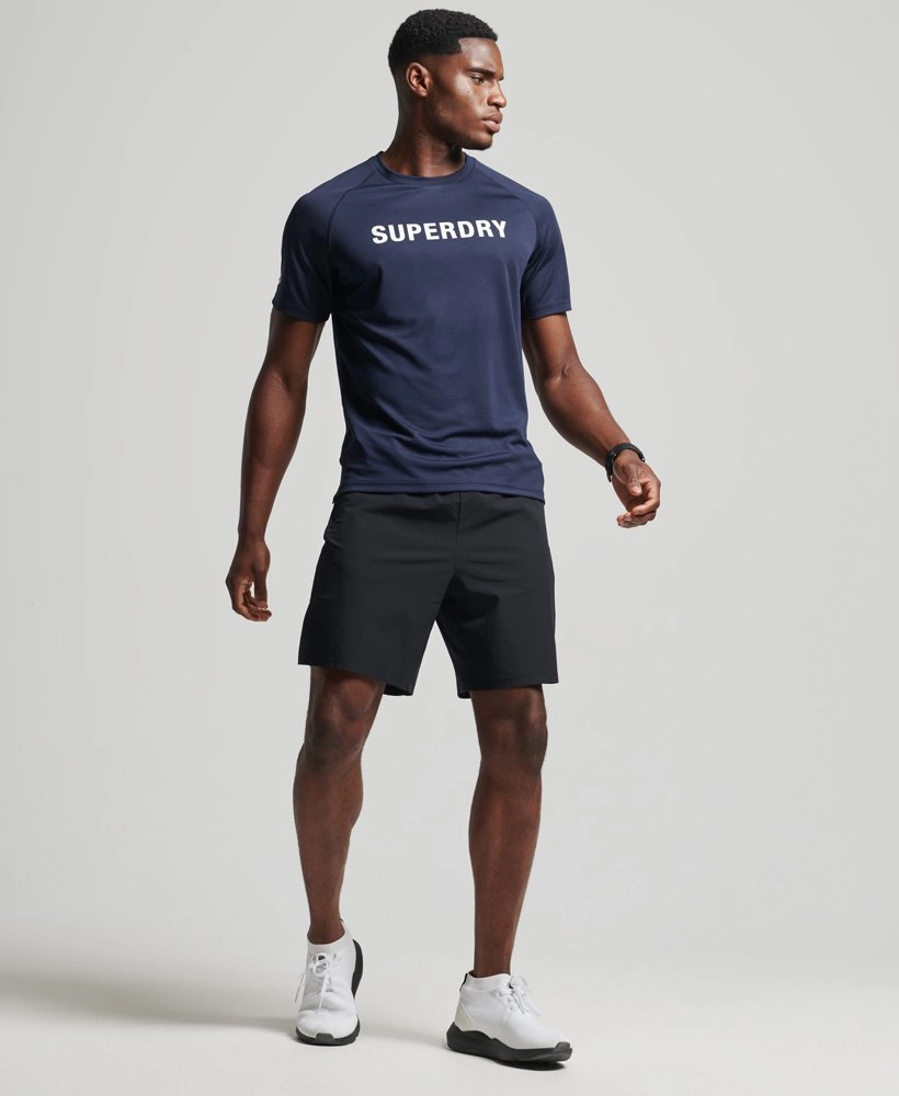 Train Active Logo Ss Tee | Rich Navy