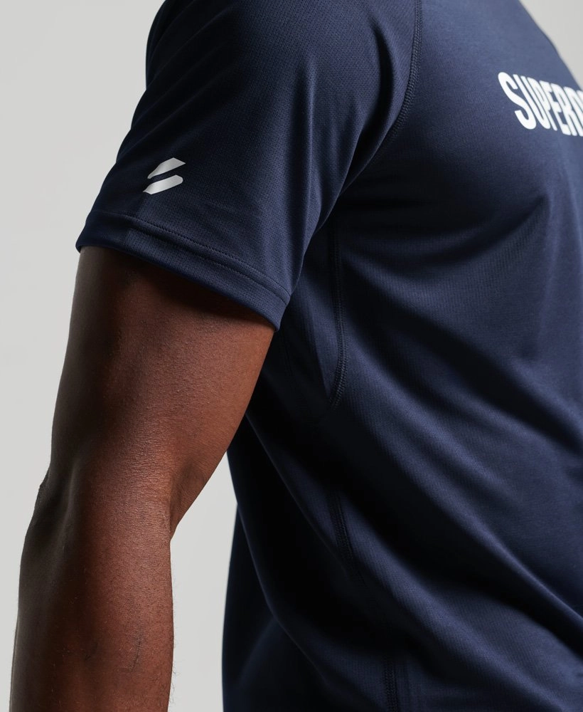 Train Active Logo Ss Tee | Rich Navy