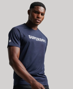 Train Active Logo Ss Tee | Rich Navy