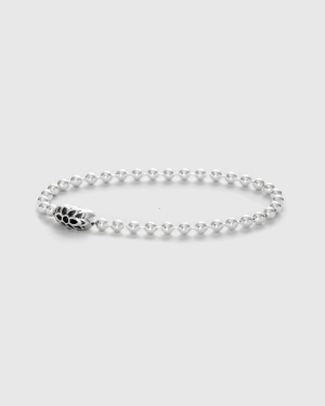 Triple Cutout Poplock Bracelet in Sterling Silver