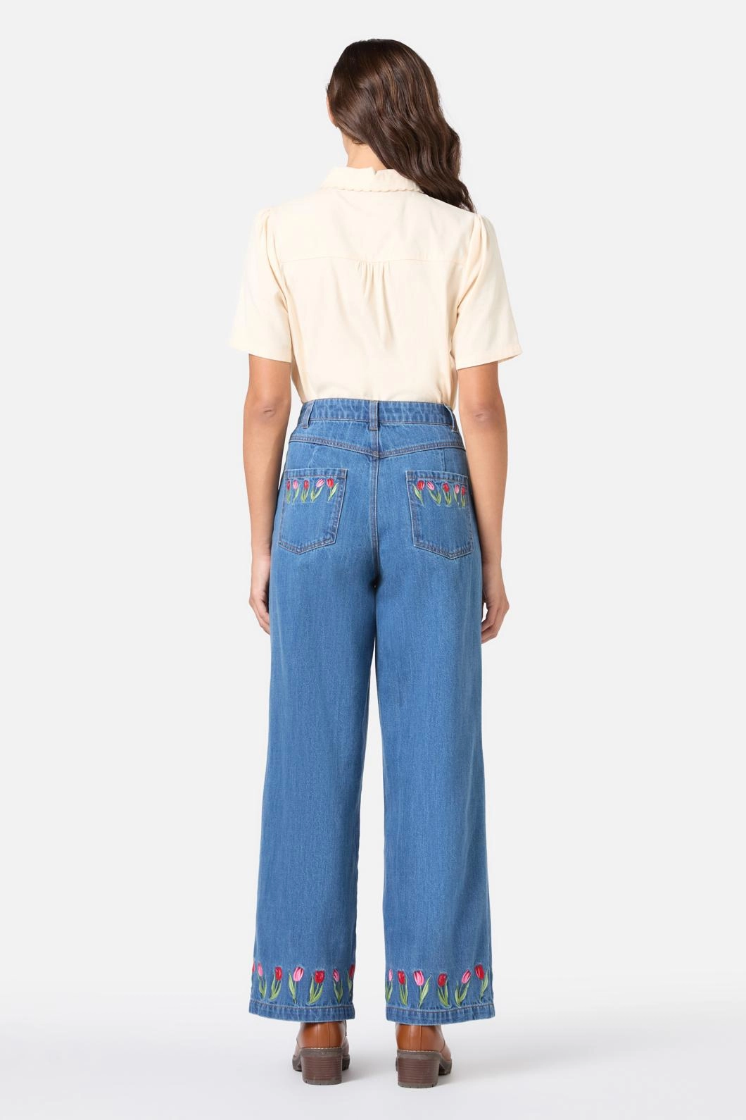 Tulip Embroidered Jean