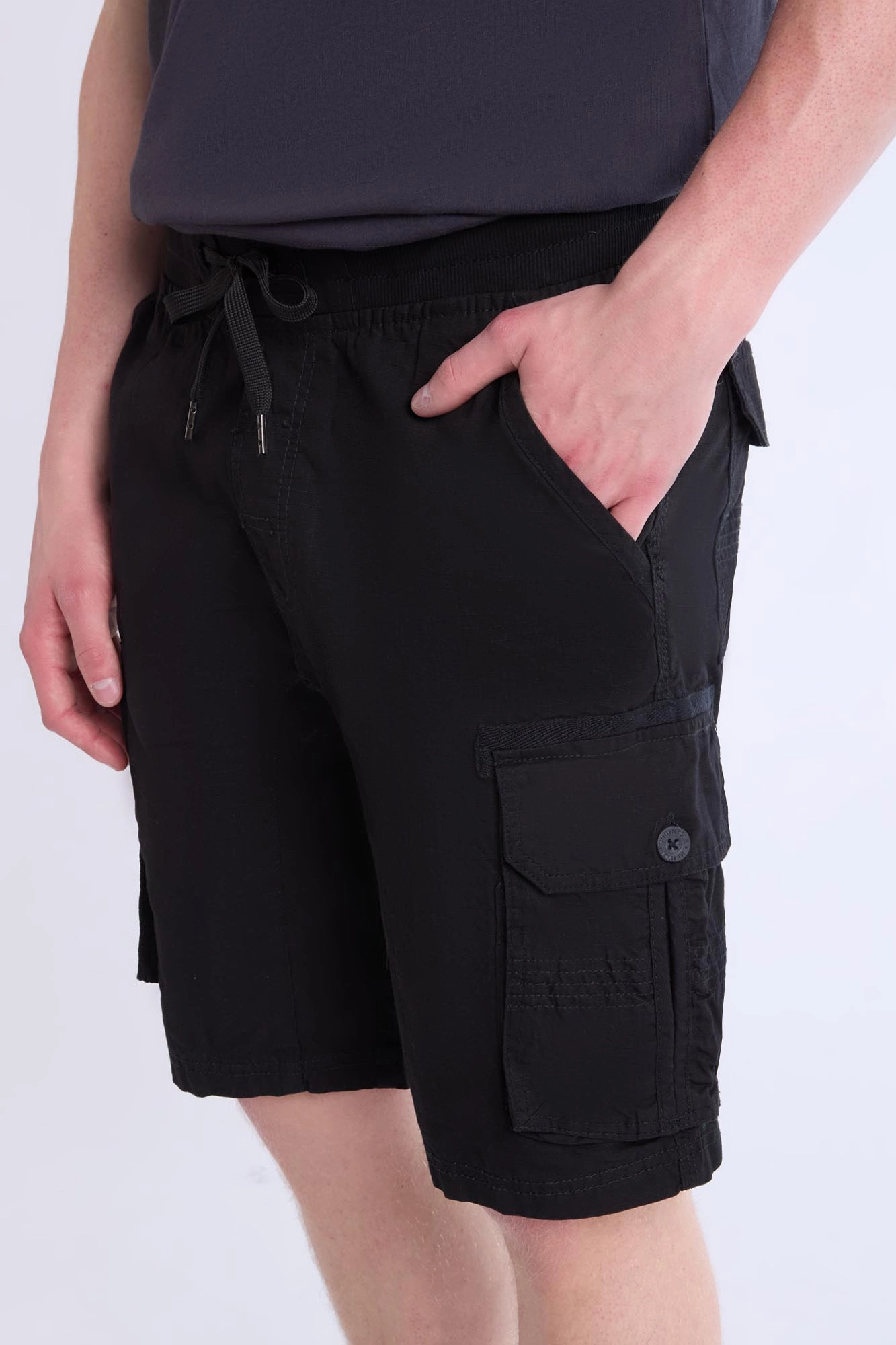 Twill Jogger Cargo Shorts