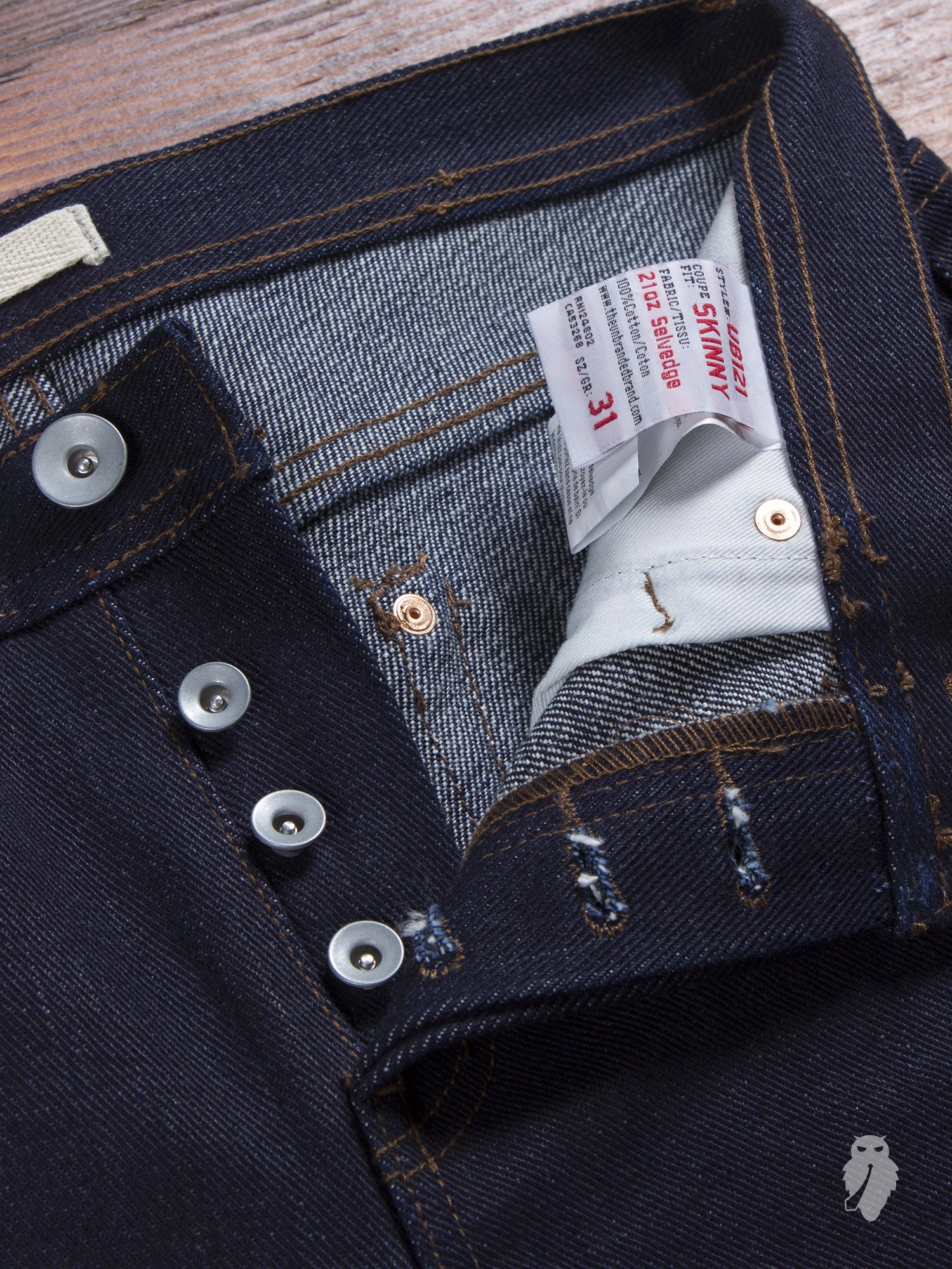 UB121 Heavyweight 21oz Selvedge Denim - Skinny Fit