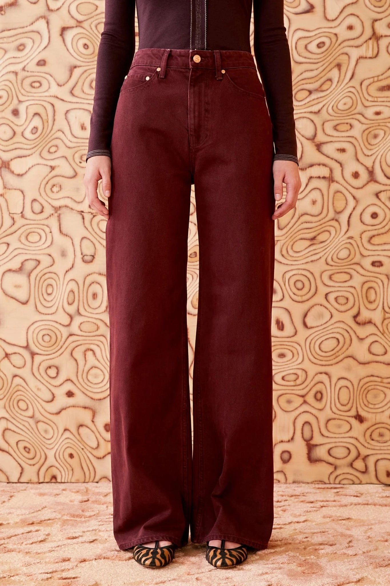 Ulla Johnson - The Willow Jean in Claret