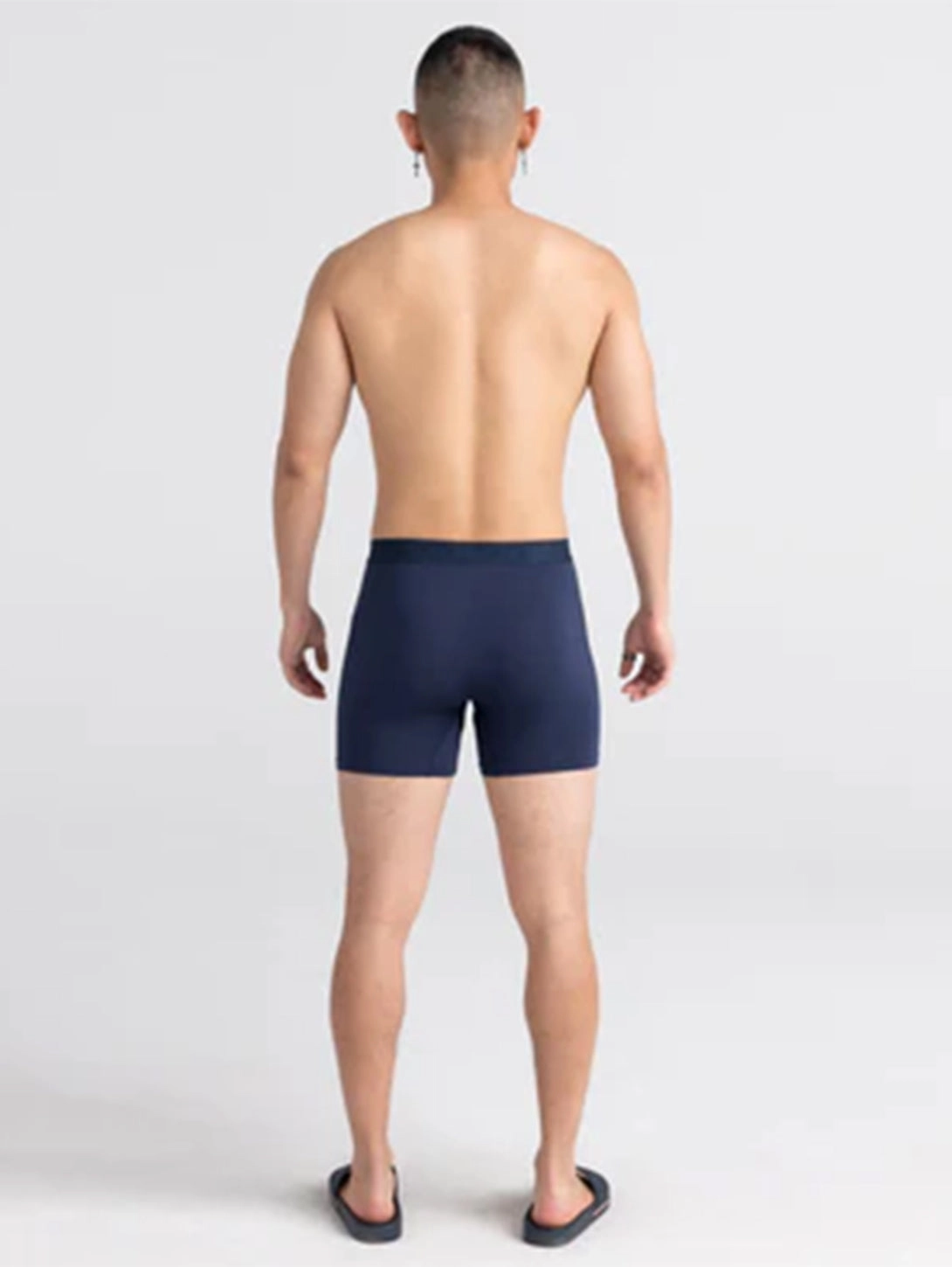 Ultra Soft Boxer Brief Fly 2 Pack - Black Navy