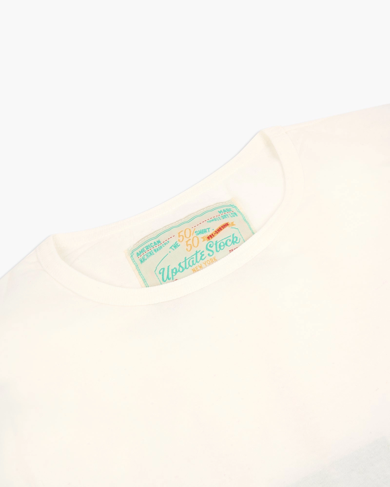 Upstate Stock 50/50 Upcycled Cotton Classic Tee - White