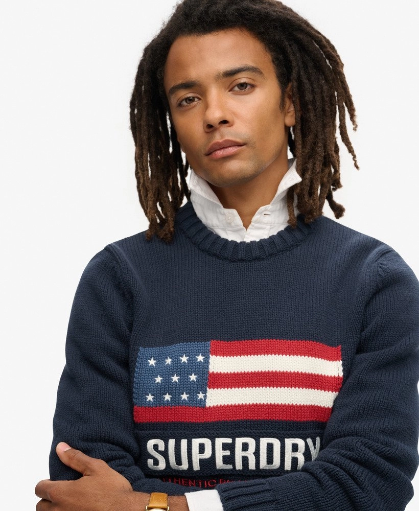 Vintage Athletic Knit Jumper | Eclipse Navy