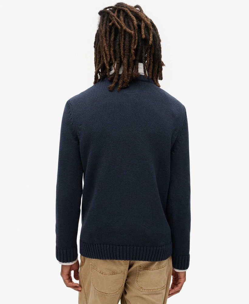 Vintage Athletic Knit Jumper | Eclipse Navy