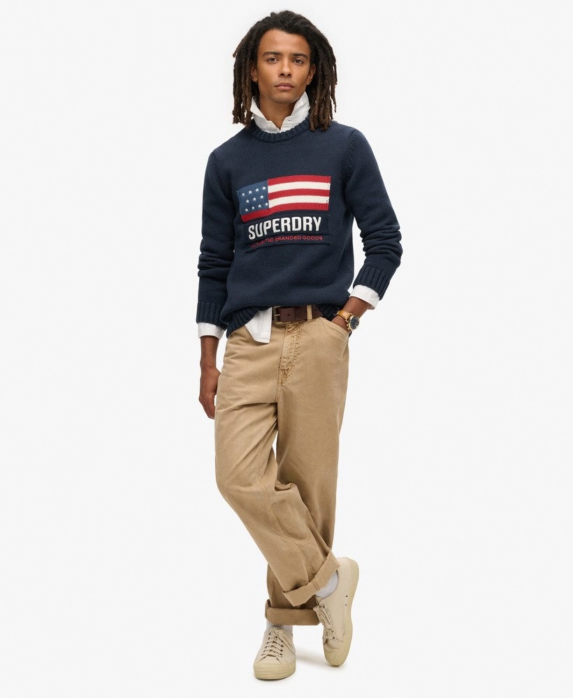 Vintage Athletic Knit Jumper | Eclipse Navy