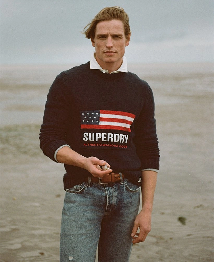 Vintage Athletic Knit Jumper | Eclipse Navy