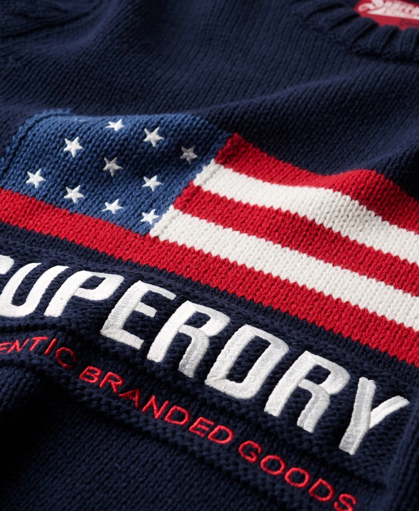 Vintage Athletic Knit Jumper | Eclipse Navy