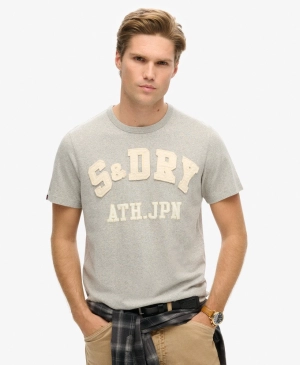 Vintage Athletic Short Sleeve T-Shirt | Light Grey Marle