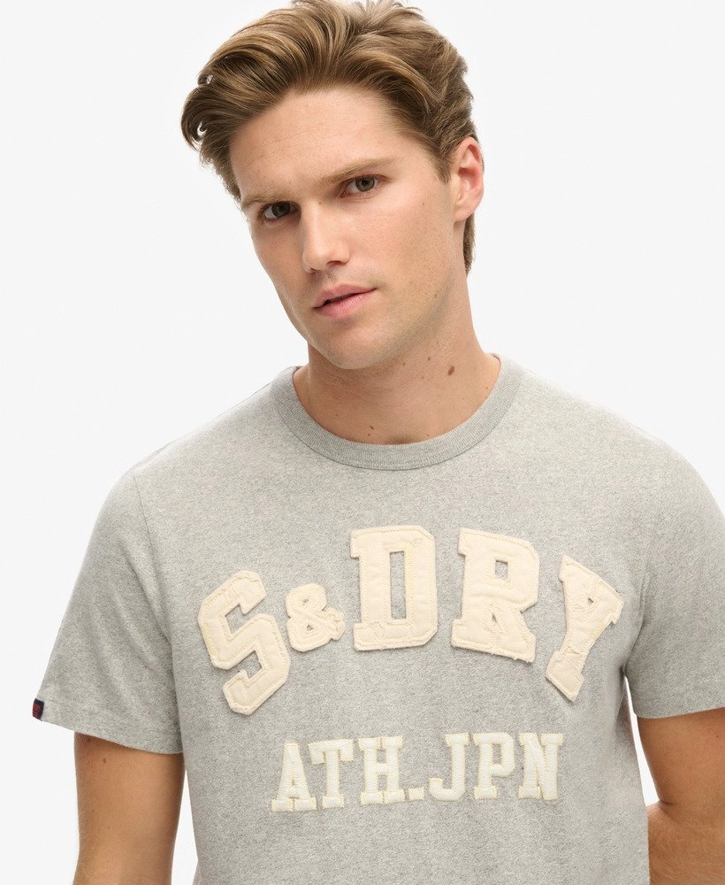 Vintage Athletic Short Sleeve T-Shirt | Light Grey Marle
