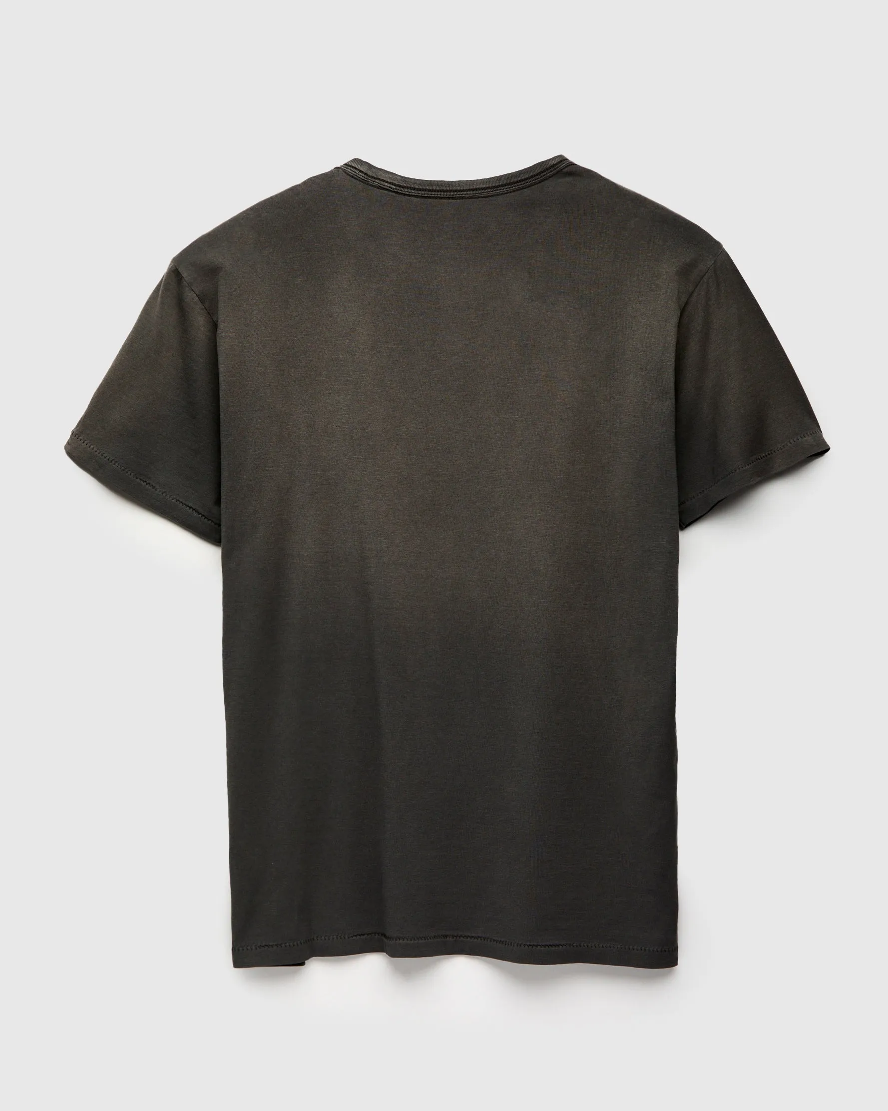Vintage Knit T-Shirt in Squire Brown Black