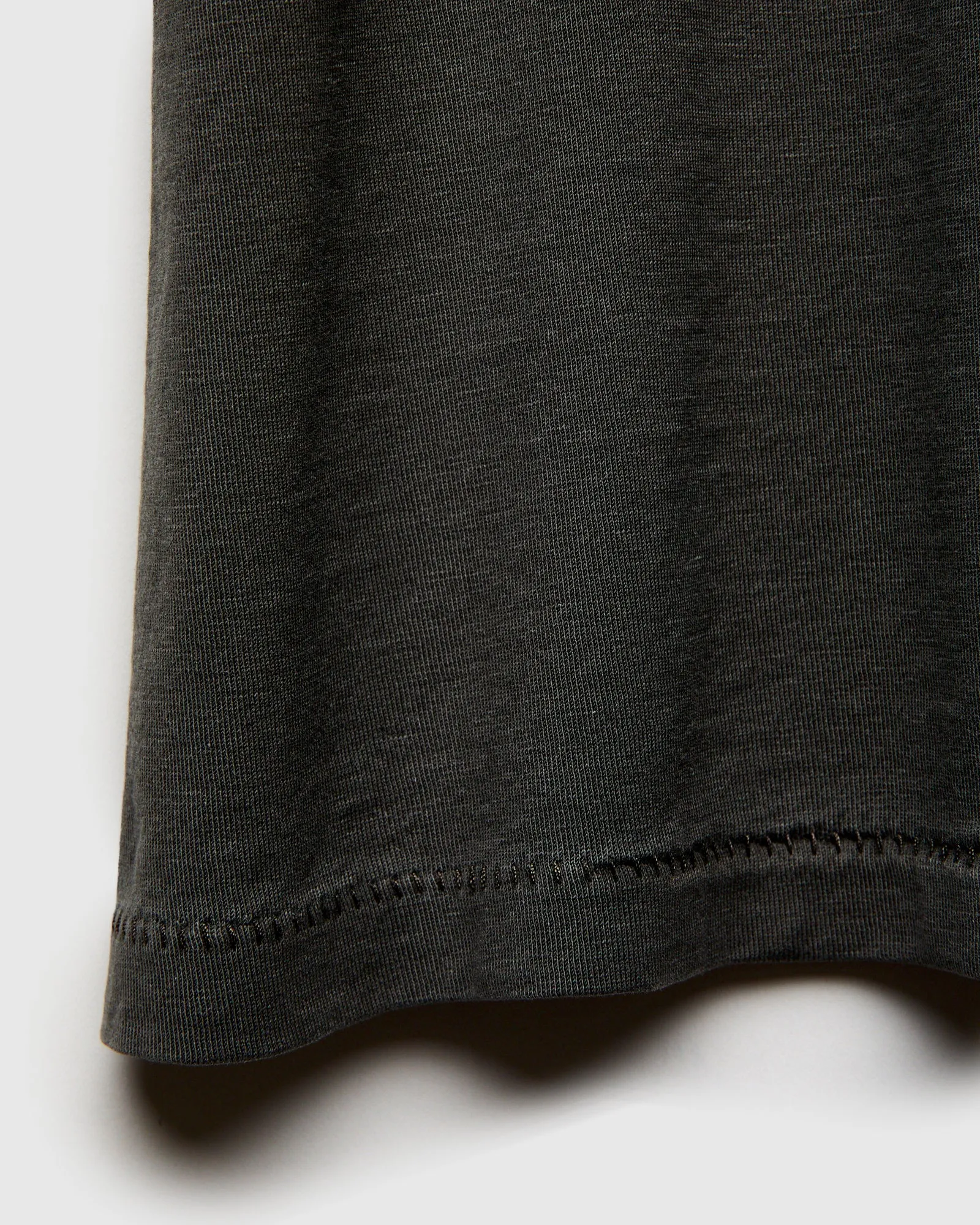 Vintage Knit T-Shirt in Squire Brown Black