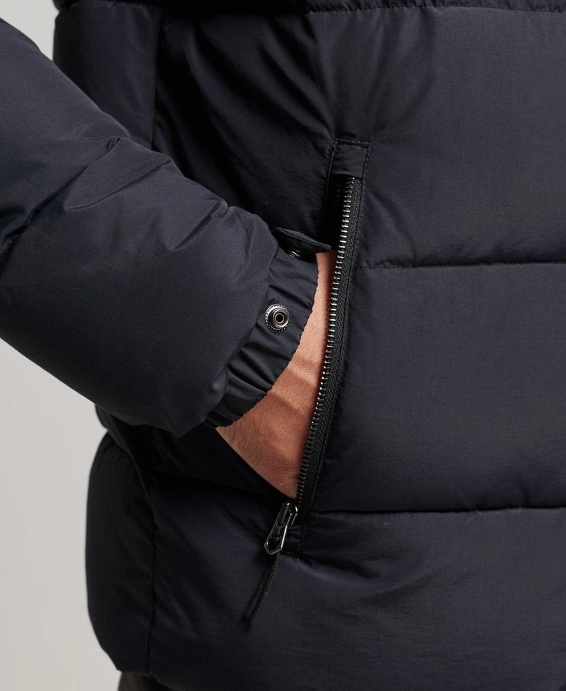 Vintage Retro Puffer | Jet Black