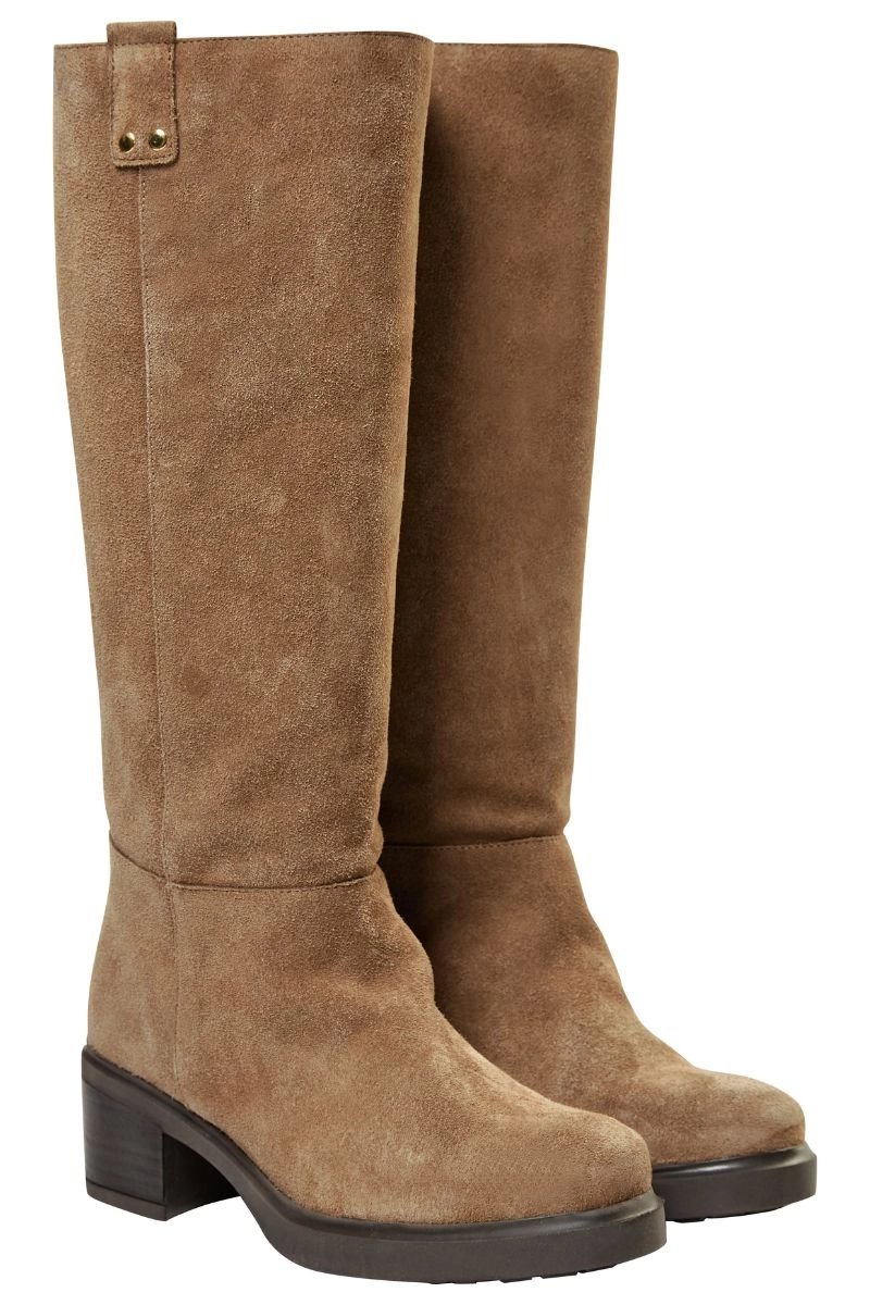 Wales Suede Hi Boot | Dark Beige | Støvler fra Mos Mosh