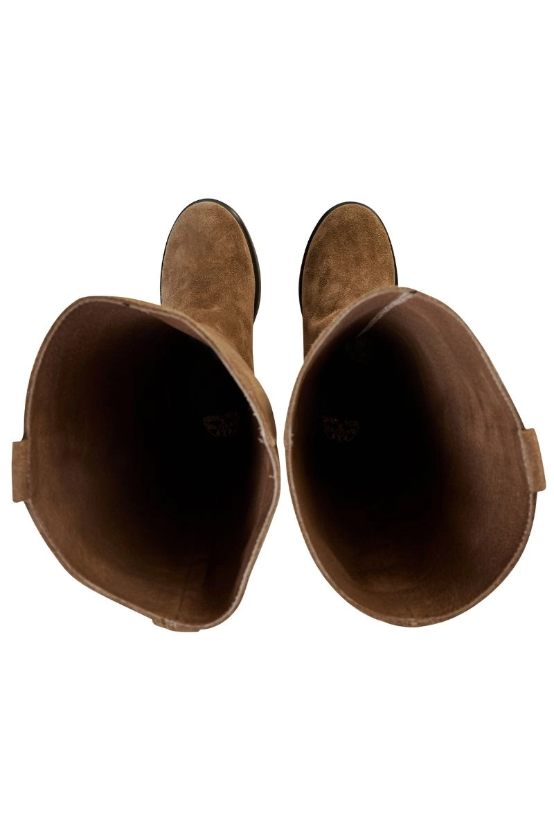 Wales Suede Hi Boot | Dark Beige | Støvler fra Mos Mosh