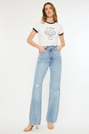 Wanda Ultra High Rise 90's Straight Leg Jeans