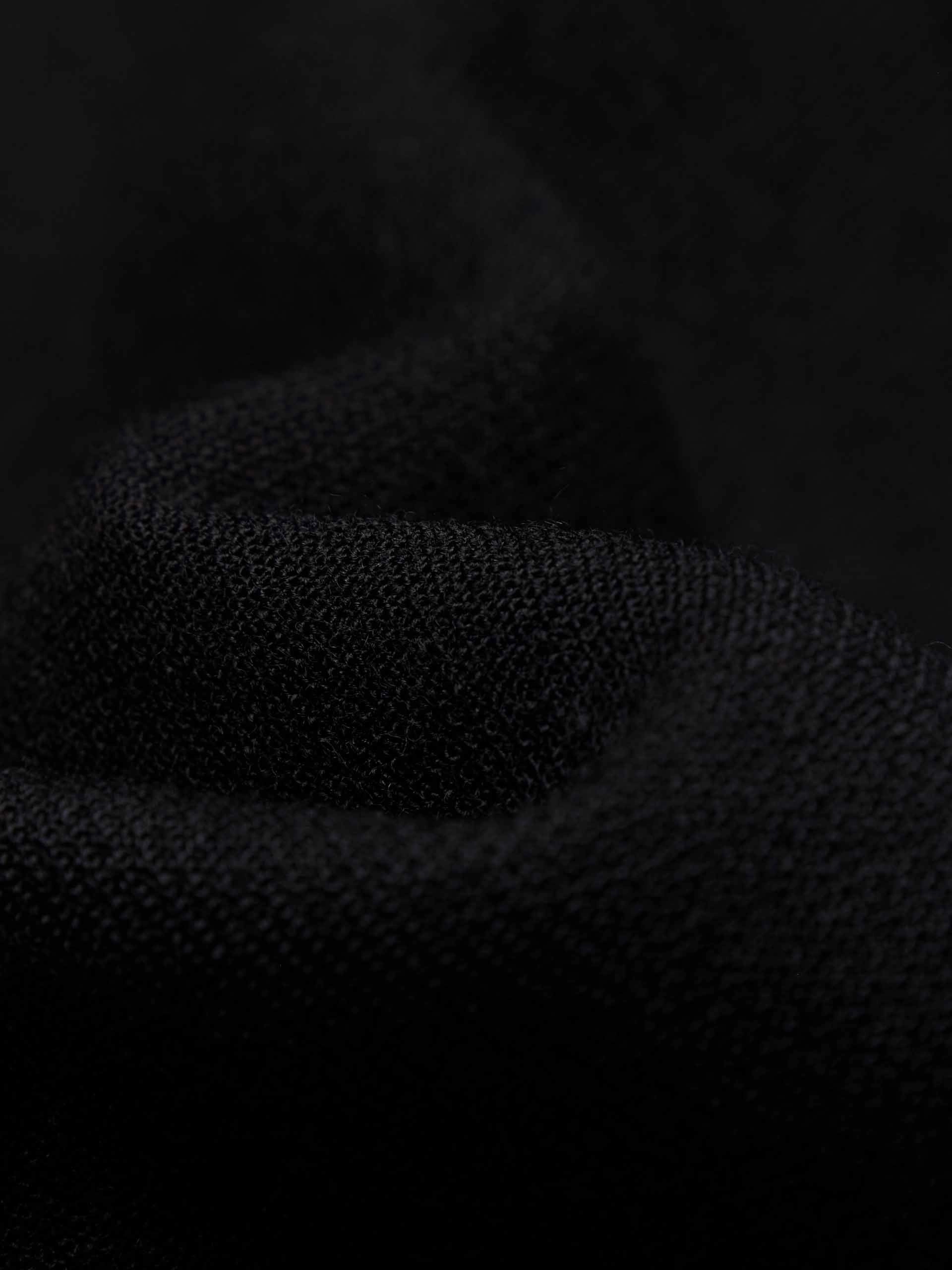 Wave Collar Wool Coat