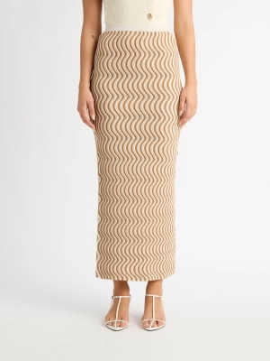 WAVY KNIT SKIRT