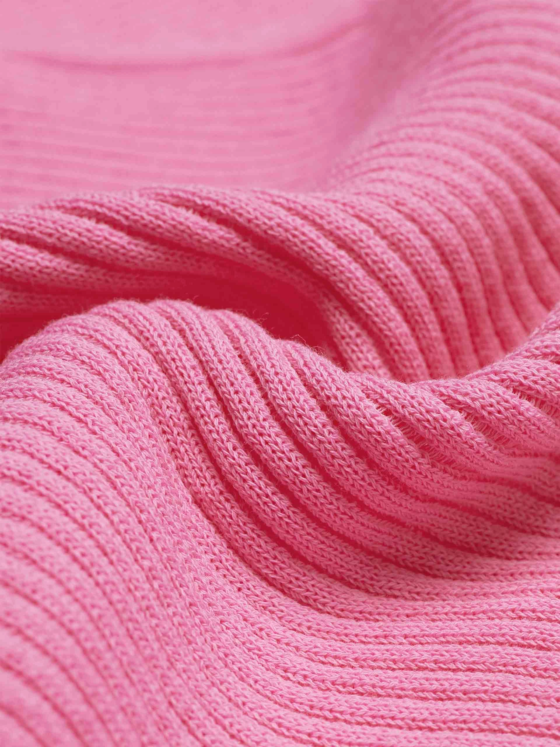 Wavy Trim Knit Cardigan