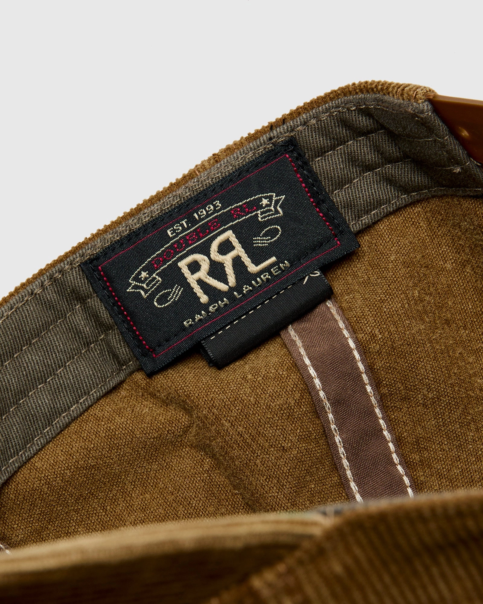 Western Patch Cap in Tan Corduroy