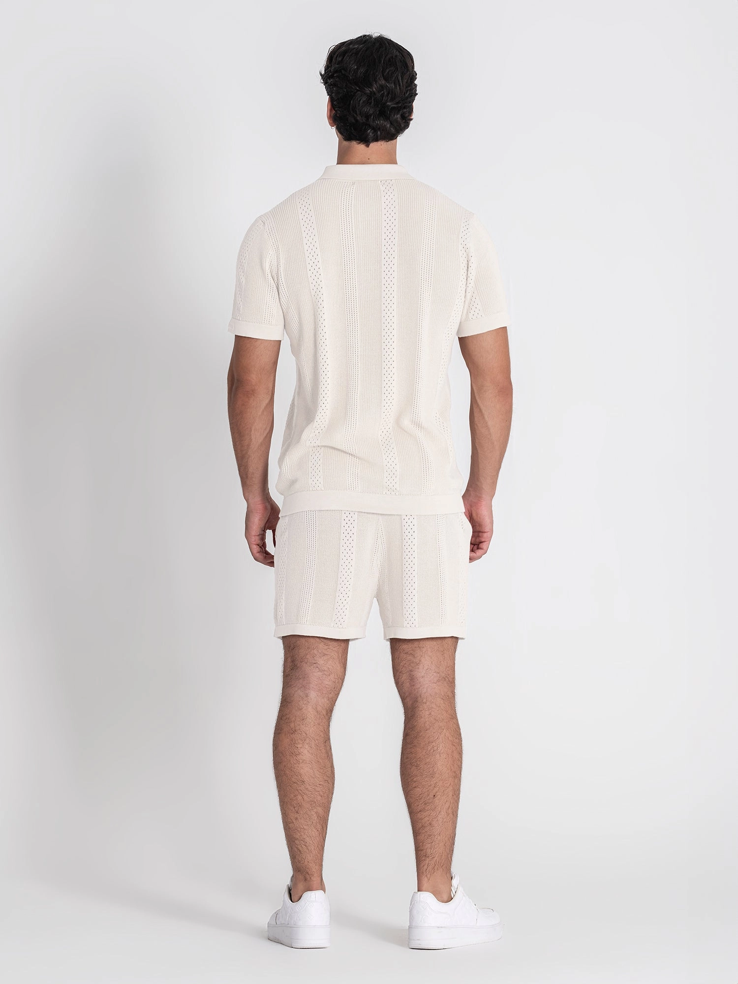 White Breathe Knit Twinset