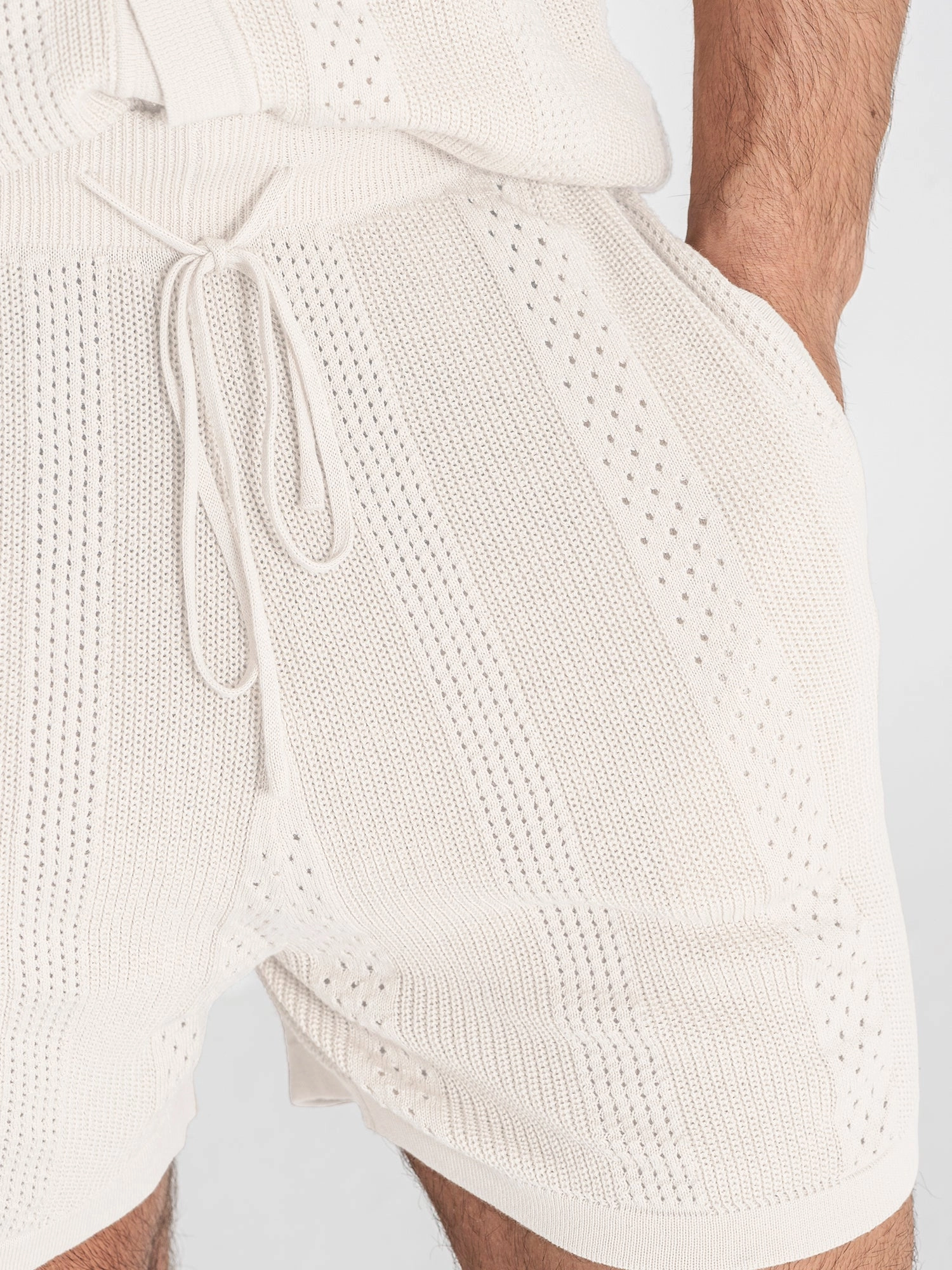 White Breathe Knit Twinset