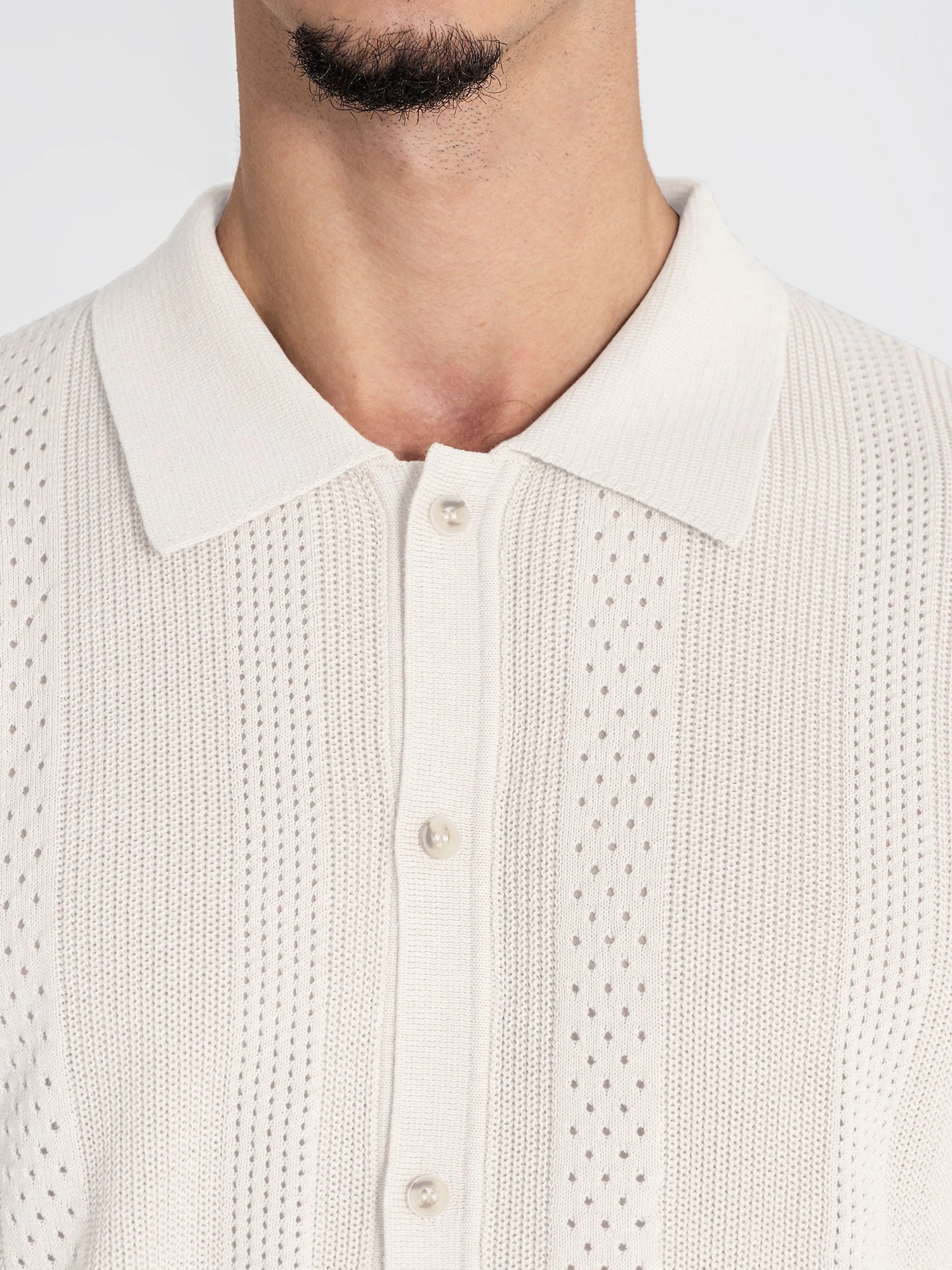 White Breathe Knit Twinset