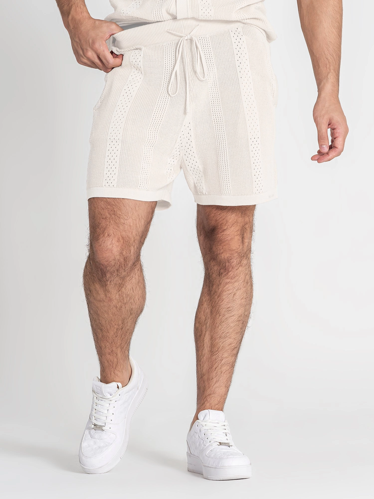 White Breathe Knit Twinset