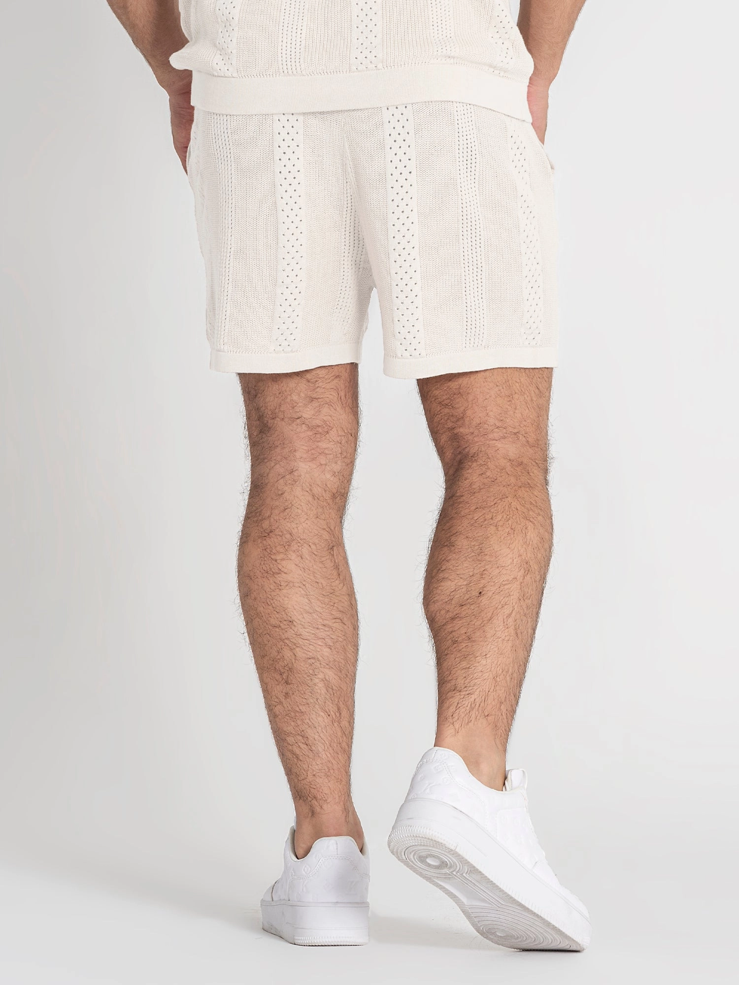 White Breathe Knit Twinset