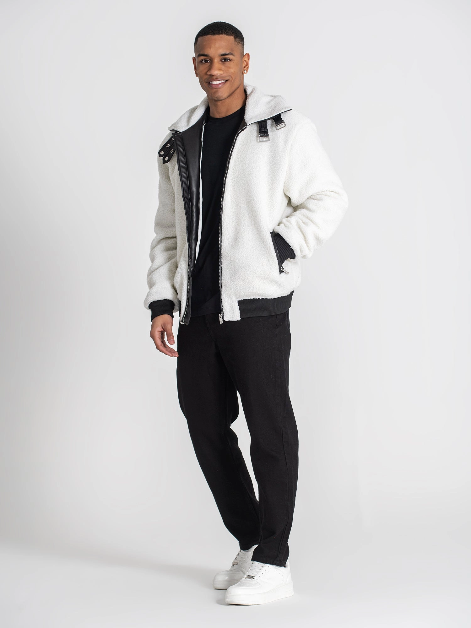 White Cocoon Sherpa Jacket