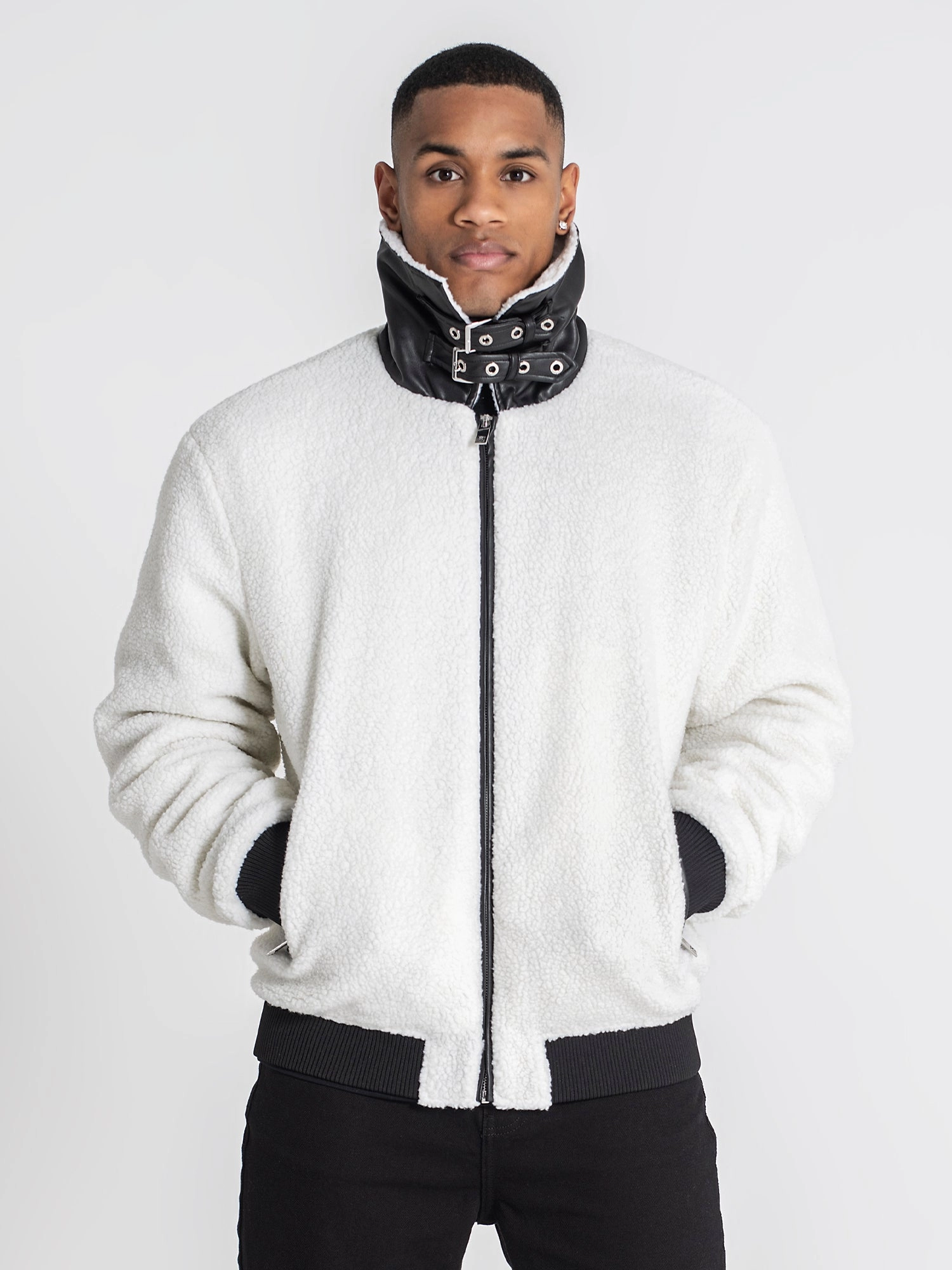 White Cocoon Sherpa Jacket