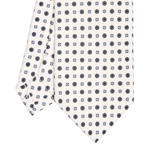 WHITE SARTORIAL CLASSIC SILK TIE