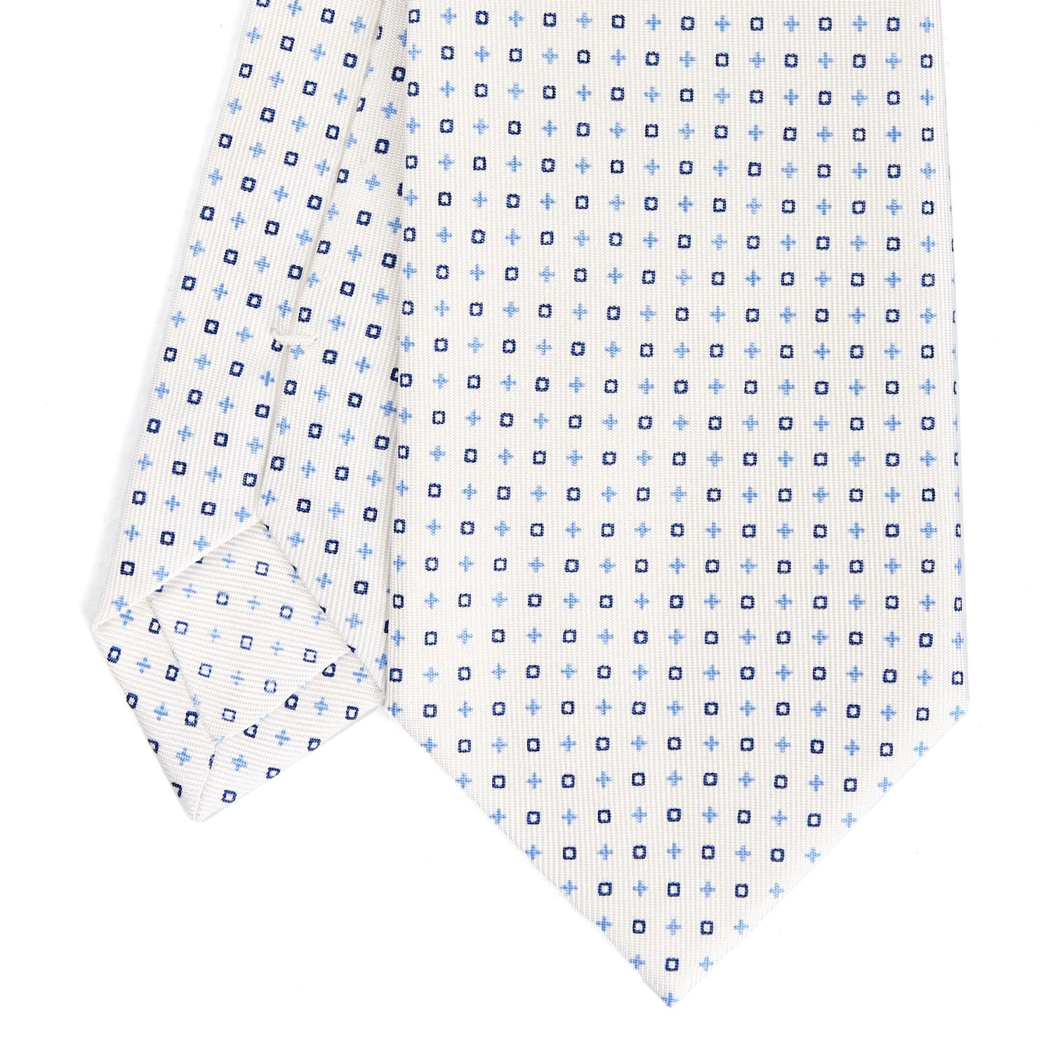 WHITE SARTORIAL CLASSIC SILK TIE