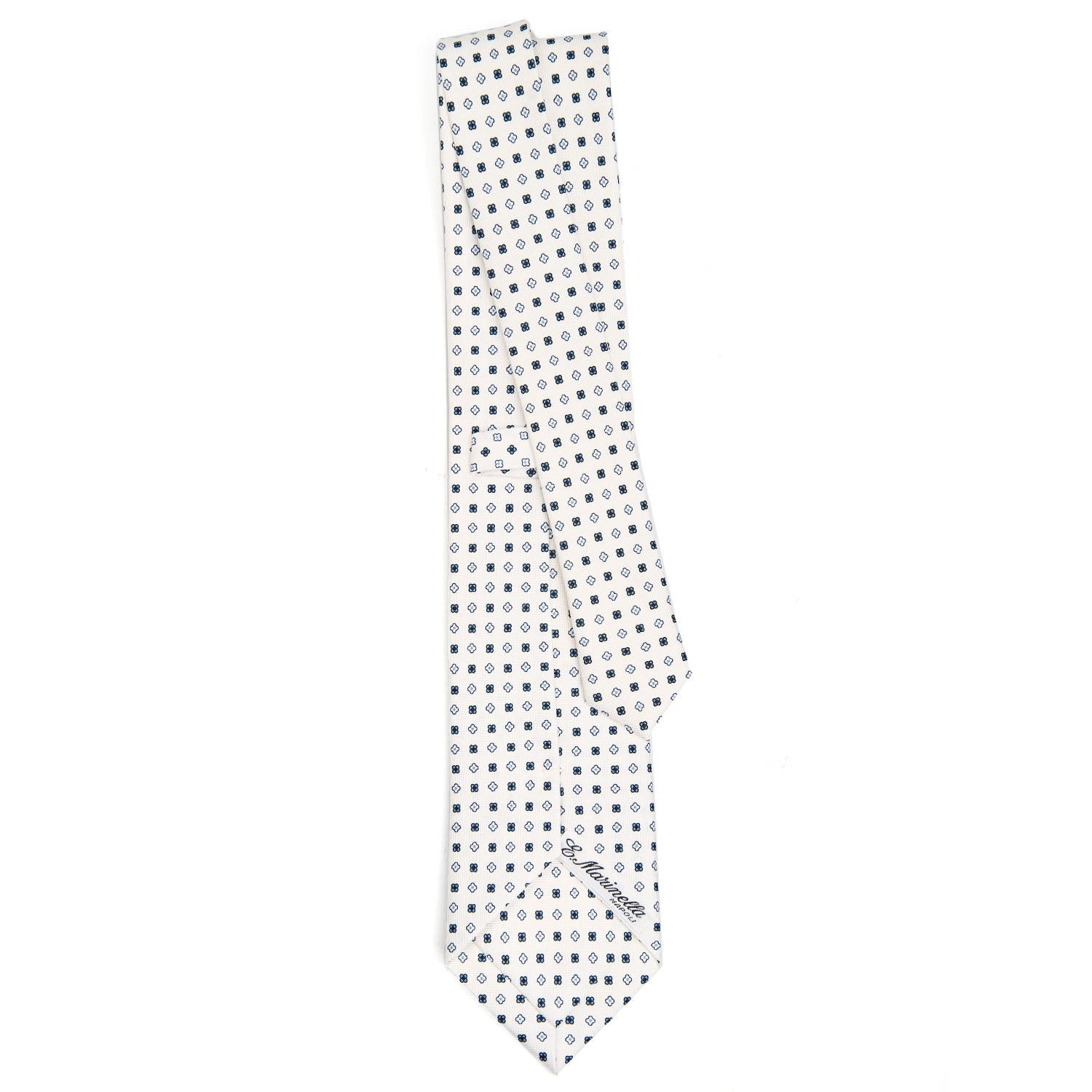 WHITE SARTORIAL CLASSIC SILK TIE