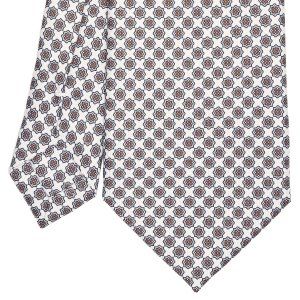 WHITE SARTORIAL CLASSIC SILK TIE