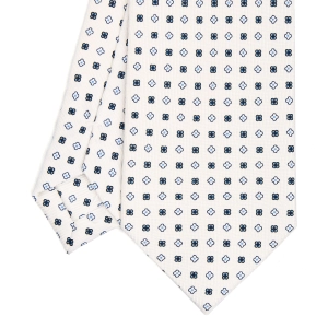 WHITE SARTORIAL CLASSIC SILK TIE