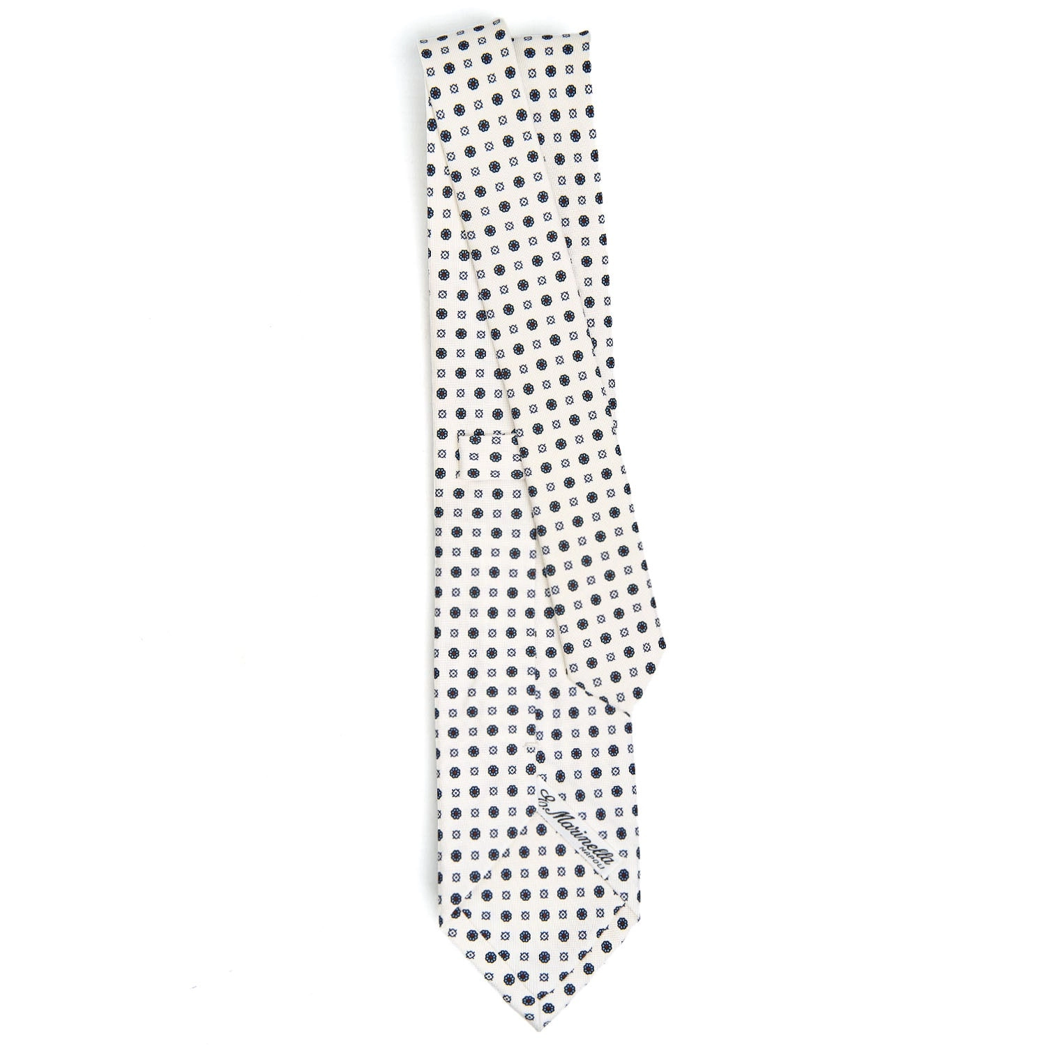 WHITE SARTORIAL CLASSIC SILK TIE