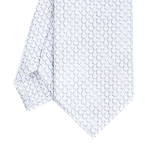 WHITE SARTORIAL CLASSIC SILK TIE