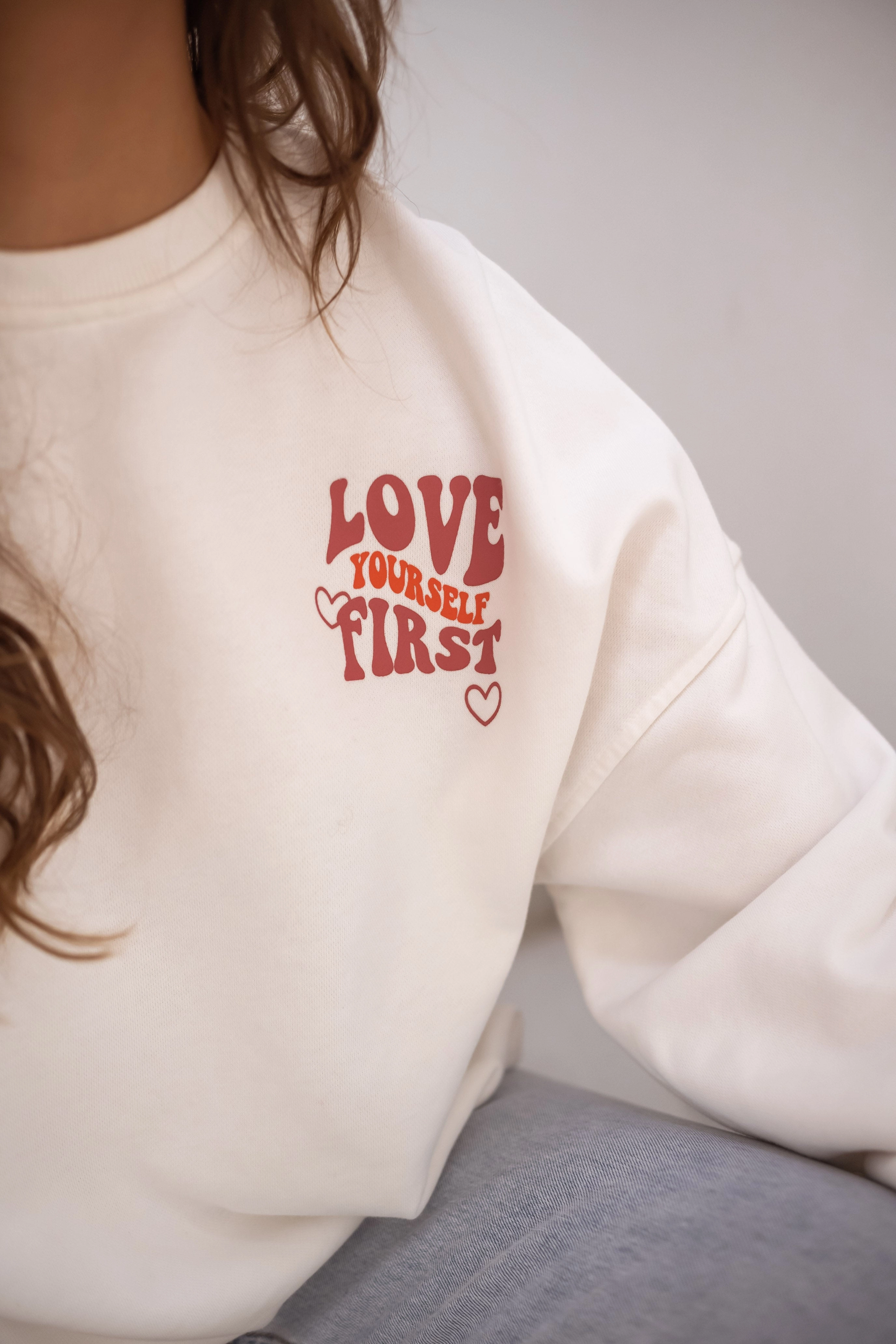 White Yourself Sweater